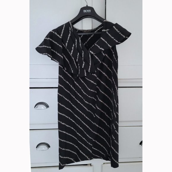 NWT BCBG MaxAzria Asymmetrical Silk Dress - Picture 1 of 8